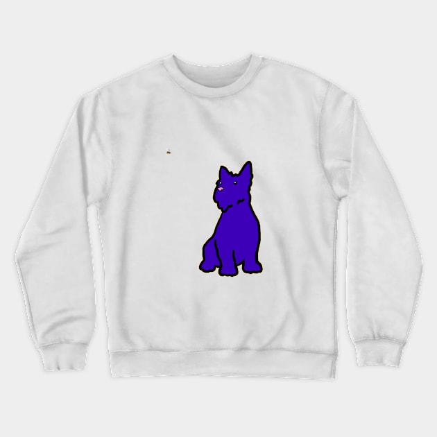 Scottie Dog and fly Crewneck Sweatshirt by KBMorgan